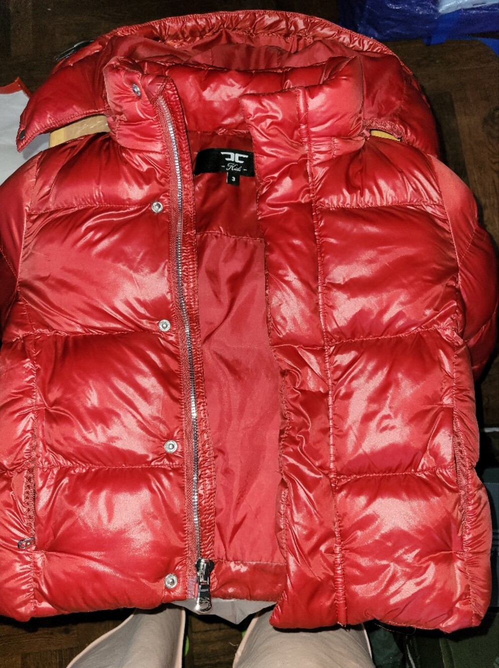Kids Red Puffer Jacket - Stylish Warmth